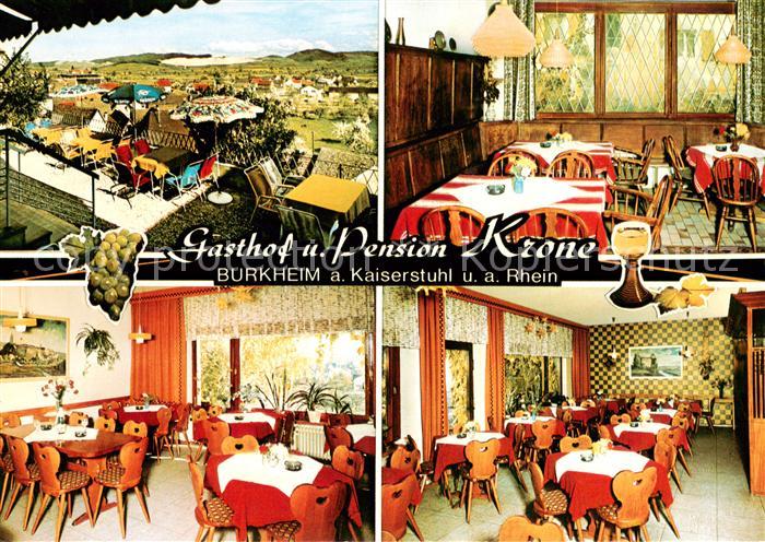 Burkheim Kaiserstuhl Gasthof Pension Krone Restaurant Terrasse