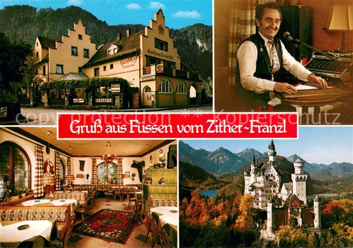 Ziegelwies Grenzgasthof Der singende Wirt Zither-Franzl Schloss Neuschwanstein