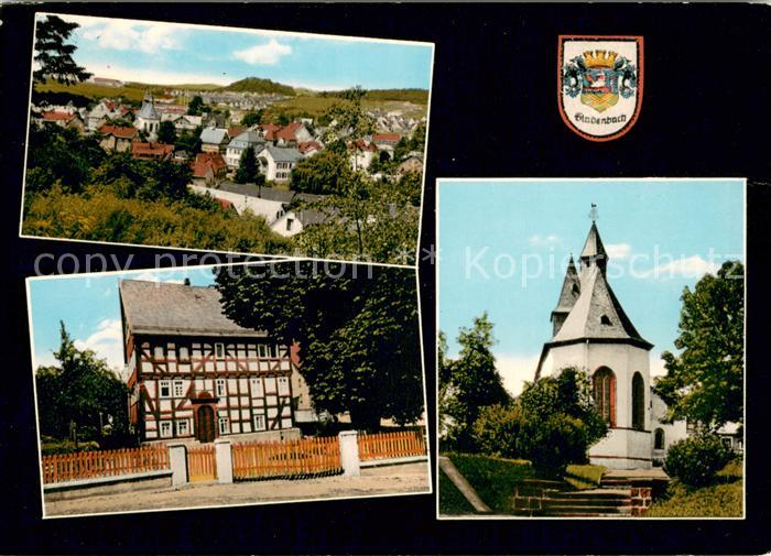 Gladenbach Hessen Gesamtansicht Altes Fachwerkhaus 17. Jhdt. Martinskirche Basil