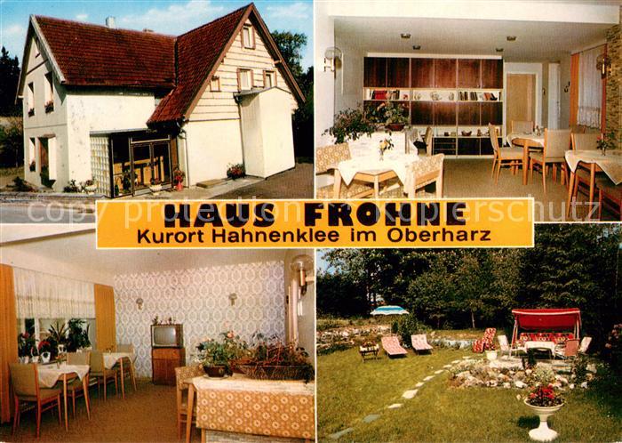 Hahnenklee-Bockswiese Harz Gaestehaus Pension Haus Frohne Gastraum Garten