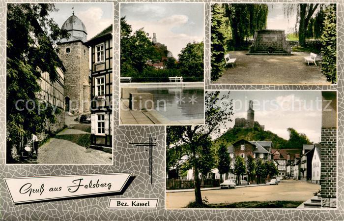 Felsberg Hessen Obertor Freibad Monument Schloss