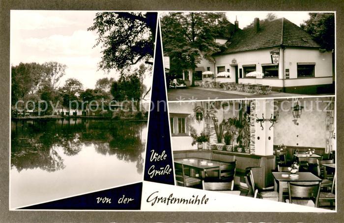 Kirchhellen Bottrop Ausflugslokal Grafenmuehle Schwanenteich Gaststube