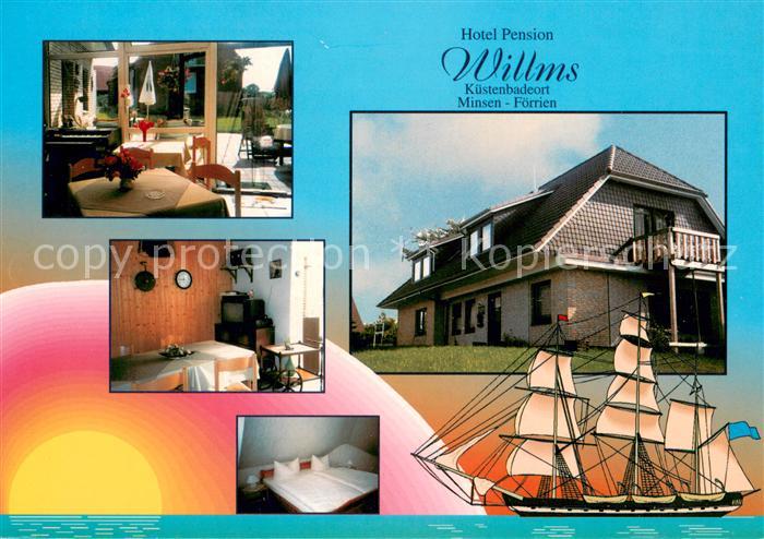 Minsen Foerrien Hotel Pension Willms Gaststube Zimmer