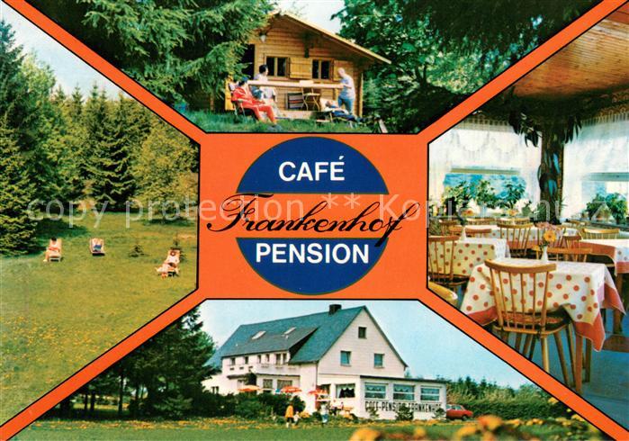 Bad Steben Cafe Frankenhof Pension Liegewiese Gaststube Terrasse