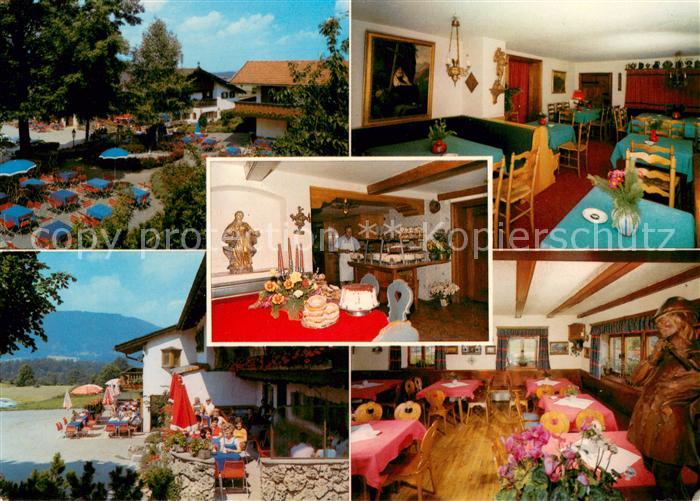 Fischbachau Cafe Winklstueberl Gastraeume Terrasse Theke