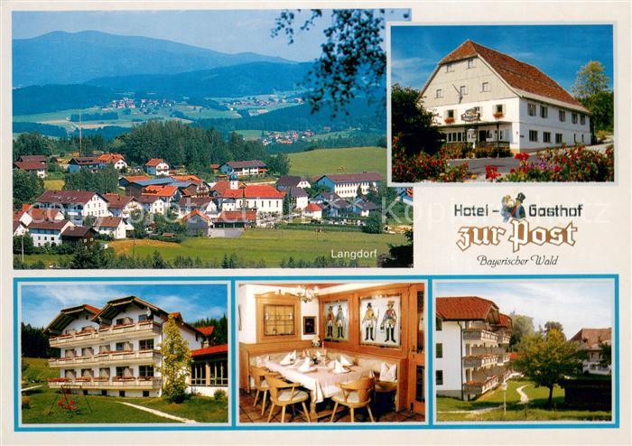 Langdorf Regen Hotel Gasthof Zur Post Gaststube Panorama
