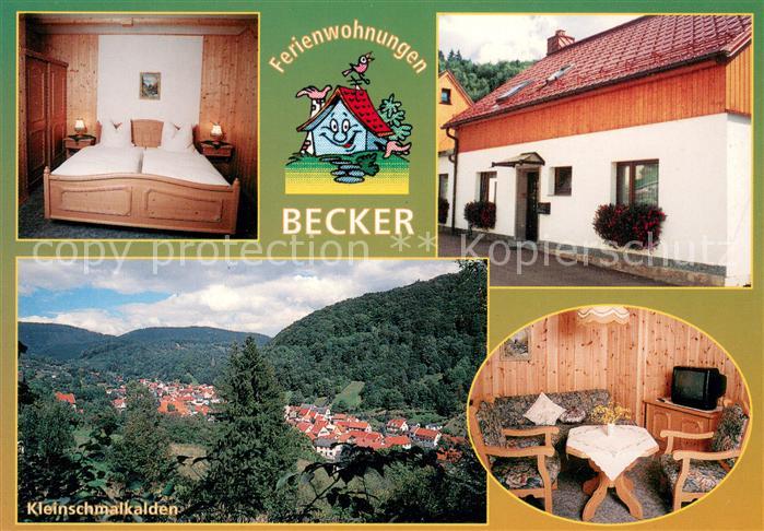 Kleinschmalkalden Ferienwohnungen Becker Zimmer Appartement Panorama