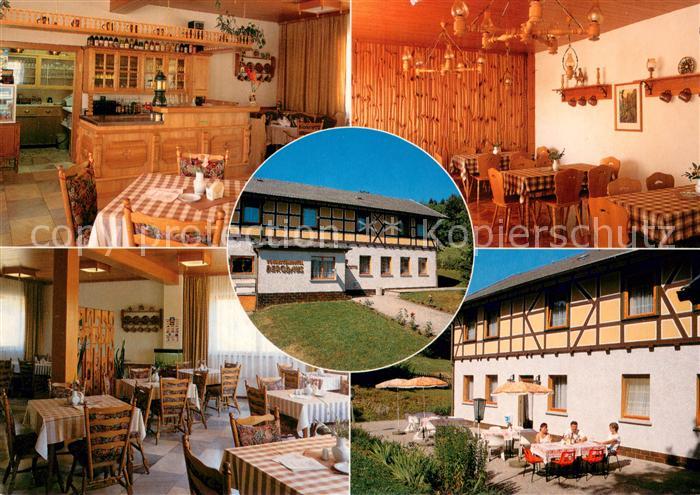 Kaltennordheim Touristenhotel Berghaus Gastraeume Terrasse