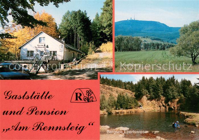 Floh-Seligenthal Gaststaette Pension Am Rennsteig Inselsberg Bergsee Ebertswiese