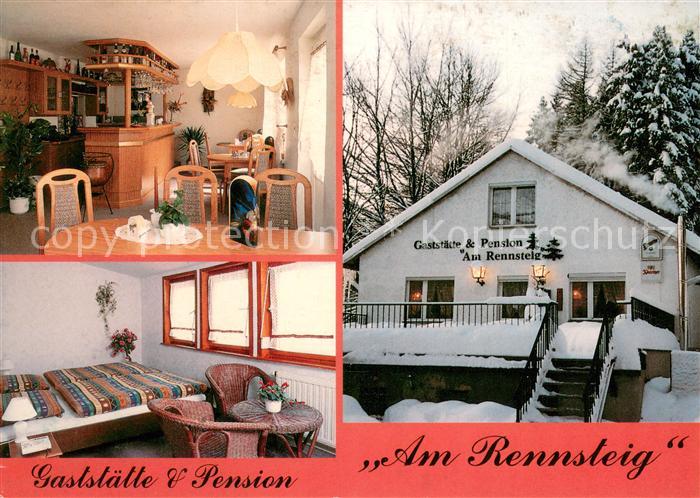 Floh-Seligenthal Gaststaette Pension Am Rennsteig Gaststube Zimmer