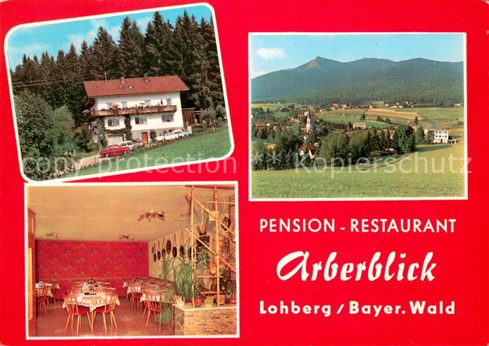 Lohberg Lam Pension Restaurant Arberblick Gaststube Panorama