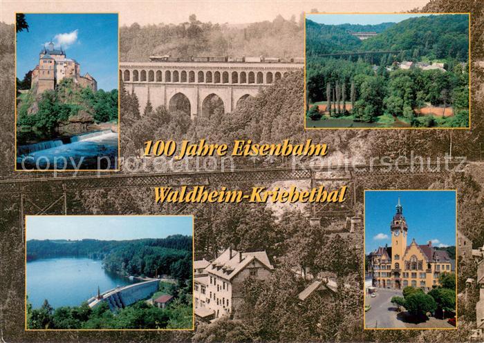 Kriebethal Kriebstein Burg Kriebstein Talsperre Lindenhofbruecke Viadukt Rathaus