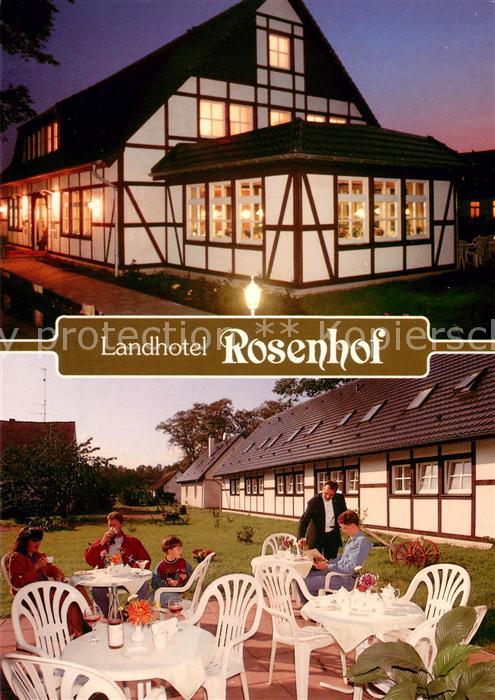 Plau See Landhotel Rosenhof Gartenterrasse