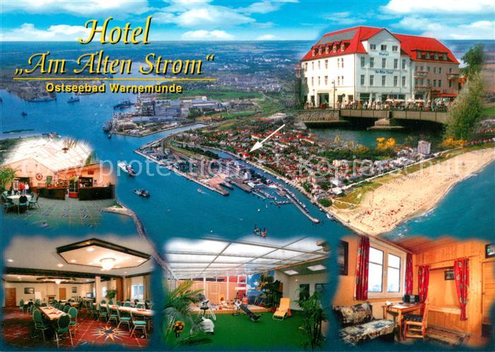 Warnemuende Ostseebad Hotel Am Alten Strom Fliegeraufnahme Gastraeume Saal Fitne