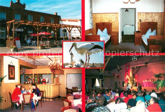 Wendisch Priborn Plau See Gasthof Pension Storchennest Zimmer Gaststube Veransta