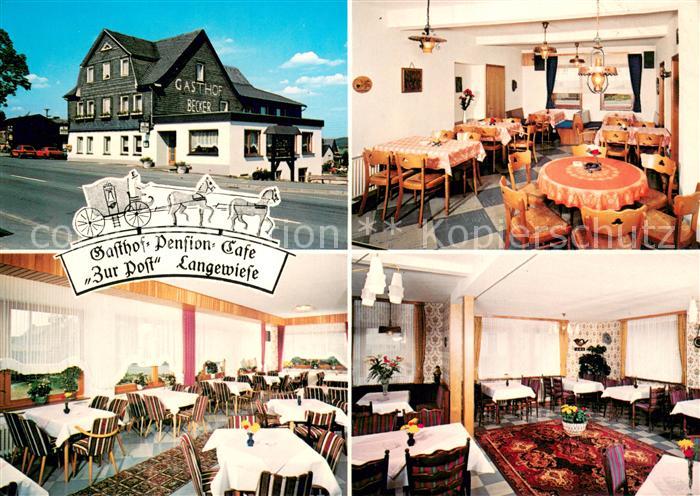 Langewiese Gasthof Pension Cafe Zur Post Gastraeume