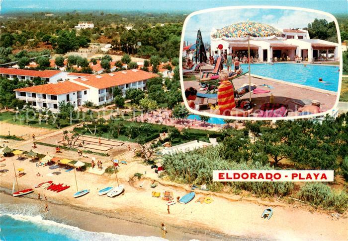 Cambrils Eldorado Playa Fliegeraufnahme Schwimmbad