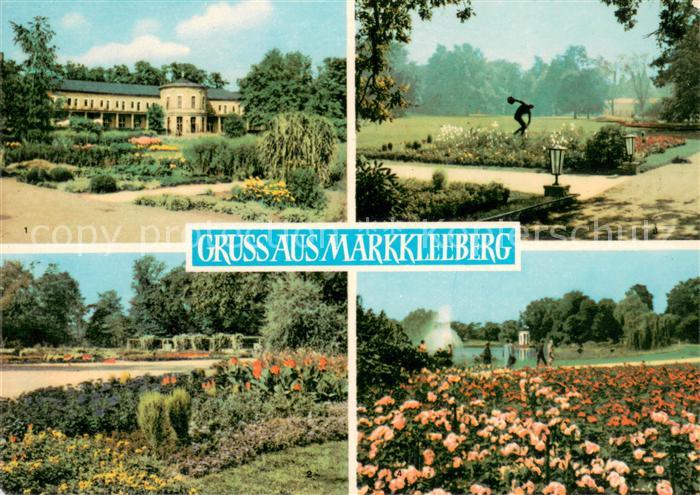 Markkleeberg HO Parkgaststaette Parkmotive mit Pavillon