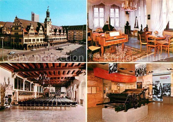 LEIPZIG Sachsen Museum fuer Geschichte Altes Rathaus Mendelssohnzimmer Festsaal