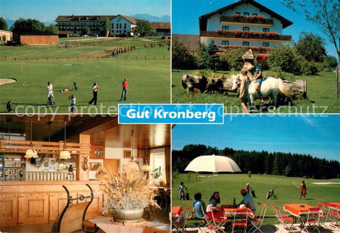 Hoeslwang Gutspension Reiterhof Restaurant Gut Kronberg Gaststube Terrasse Golf