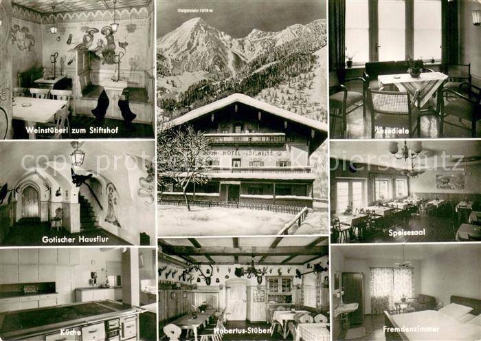 Ettenhausen Schleching Alpenhotel Pension Edelweiss Weinstueberl Gotischer Hausf