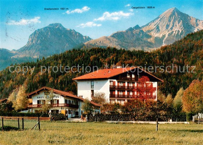 Ettenhausen Schleching Hotel Hubertus mit Breitenstein und Geigelstein