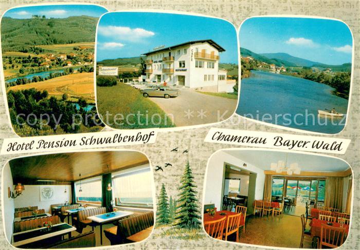 Chamerau Hotel Pension Schwalbenhof Gastraeume Panorama Seeblick