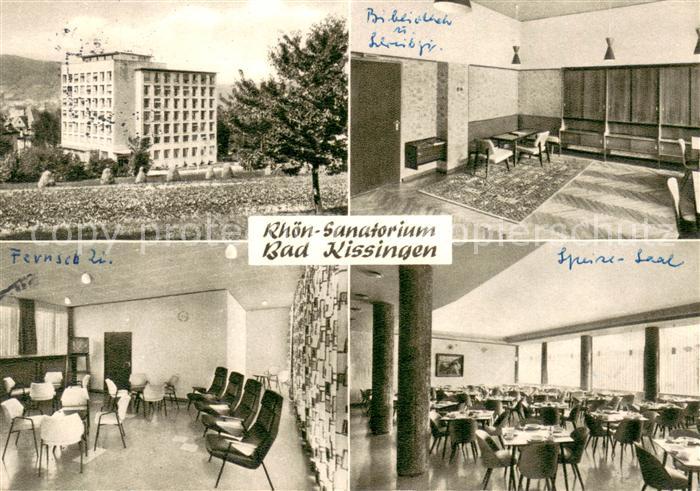 Bad Kissingen Rhoen Sanatorium Bibliothek Fernsehraum Speisesaal