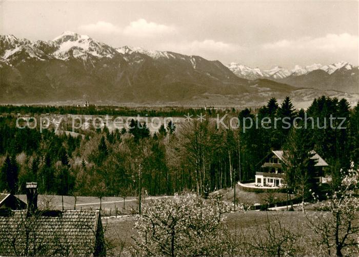 Bad Heilbrunn Cafe Waldrast mit Alpenblick