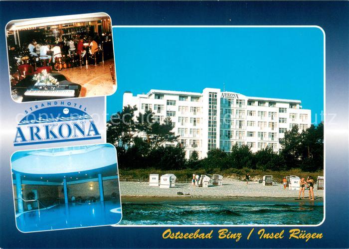 Binz Ruegen Strandhotel Arkona Bar Hallenbad Strand