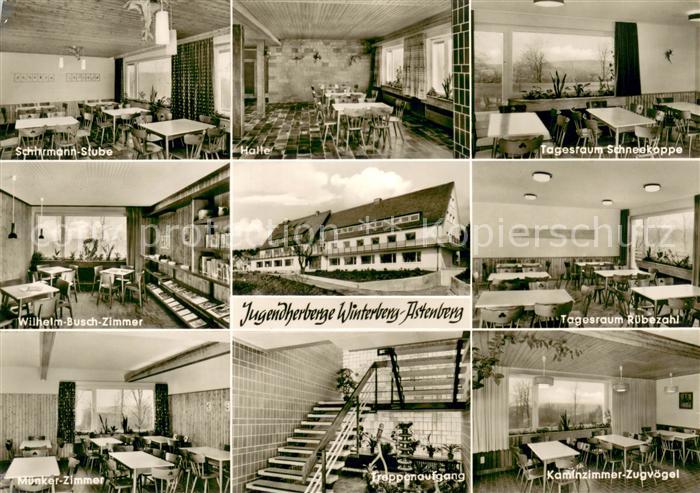 Astenberg Jugendherberge Winterberg Schirrmann Stube Halle Tagesraum Schneekoppe