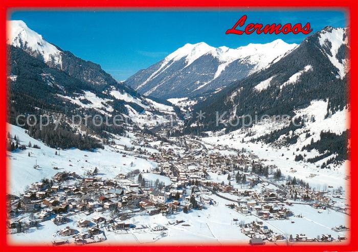Lermoos Tirol Winterpanorama Alpen Fliegeraufnahme