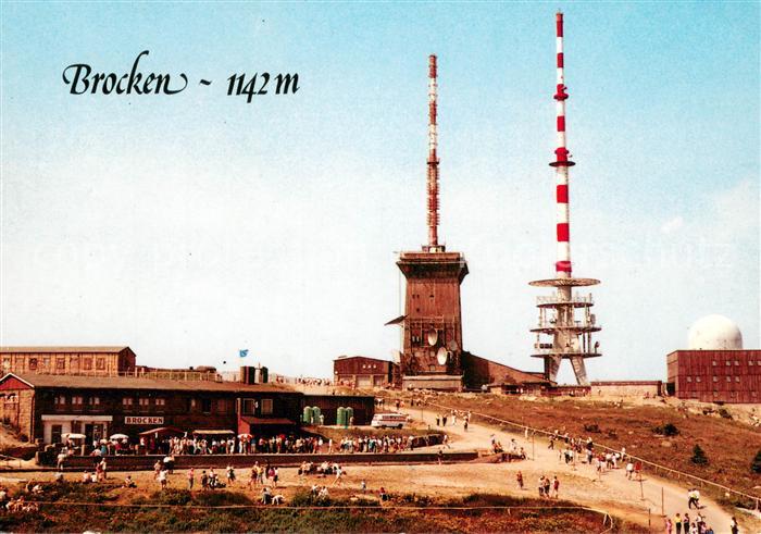 Brocken Harz Brockenbahnhof Sendeanlagen der Bundespost Moschee ehemaliges Stasi