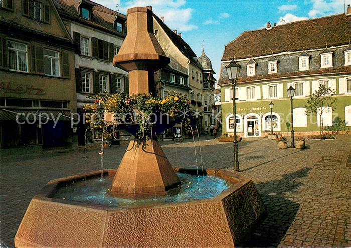 Bad Bergzabern Brunnen Marktplatz