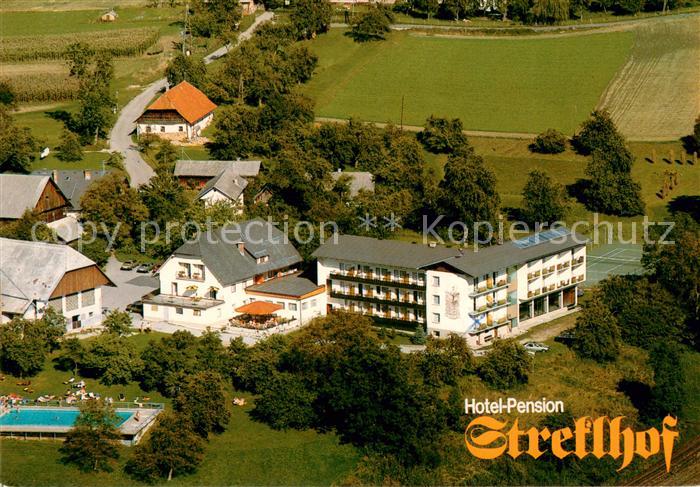 Velden Woerthersee Hotel Pension Streklhof Fliegeraufnahme