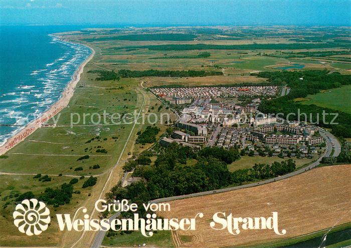 Weissenhaeuser Strand Ostseebad in der Hohwachter Bucht Fliegeraufnahme