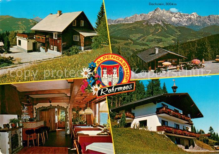 Radstadt Alpengasthof Rohrmoos Kaarhuette am Rossbrand Panorama Dachsteingebirge