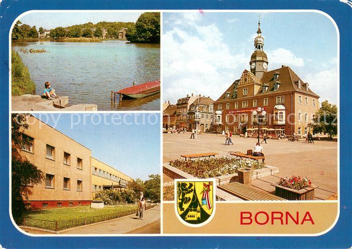 Borna Leipzig Breiter Teich Kulturhaus der Gewerkschaften Karl Marx Platz Rathau