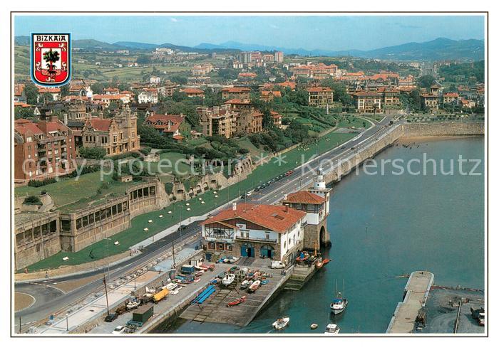 Algorta Hafen Stadtpanorama Fliegeraufnahme