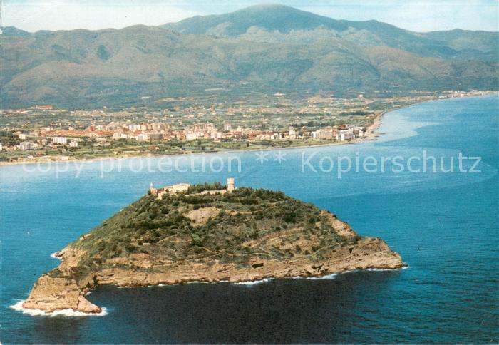 Isola Gallinara vista dall' aereo