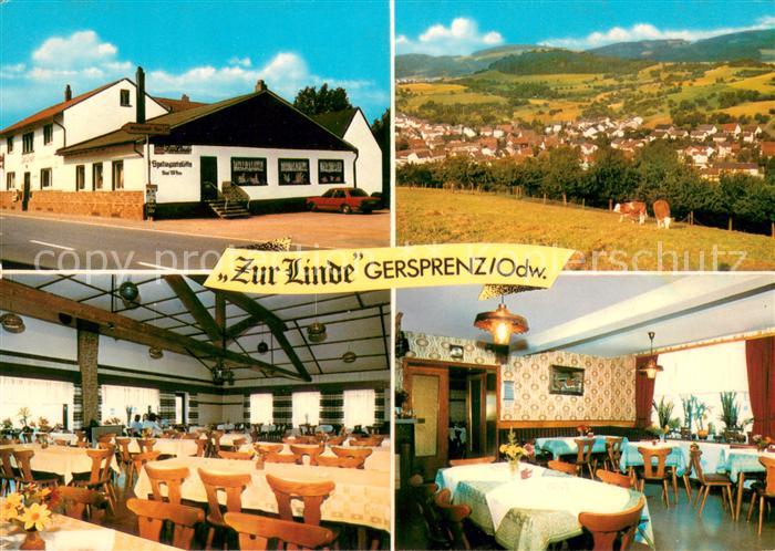 Gersprenz Gaststaette Zur Linde Restaurant Panorama Odenwald
