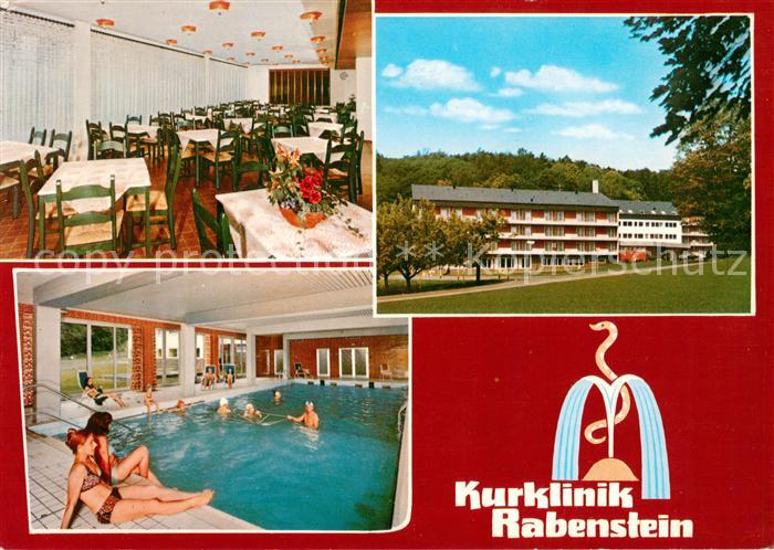 Bad Salzhausen Kurklinik Rabenstein Restaurant Hallenbad