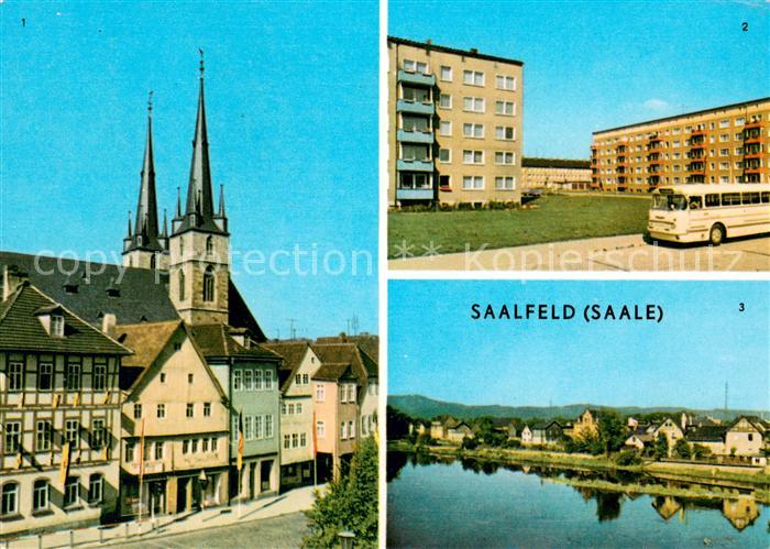 Saalfeld Saale Markt OT Gorndorf Partie an der Saale
