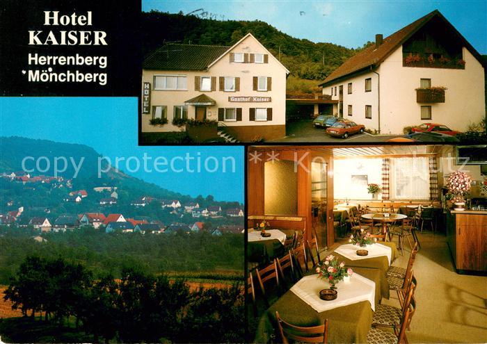 Moenchberg Herrenberg Gasthof Hotel Kaiser Restaurant Stadtpanorama