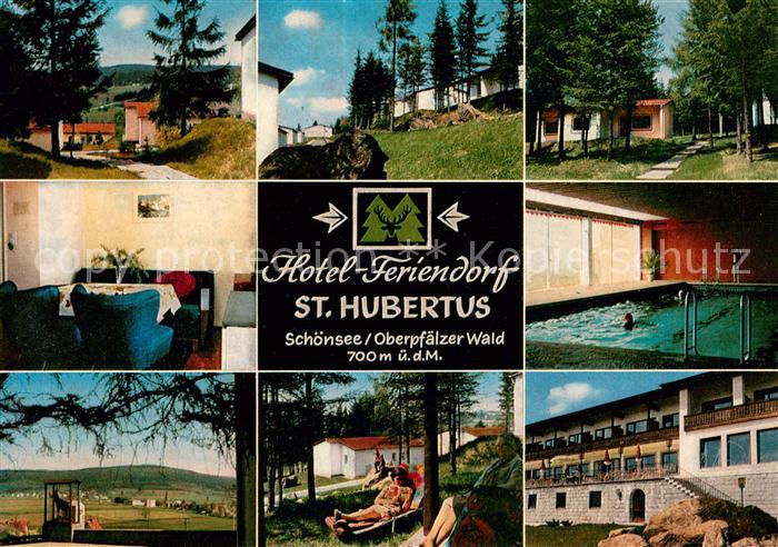 Schoensee Hotel Feriendorf St. Hubertus Bungalows Hallenbad Landschaftspanorama