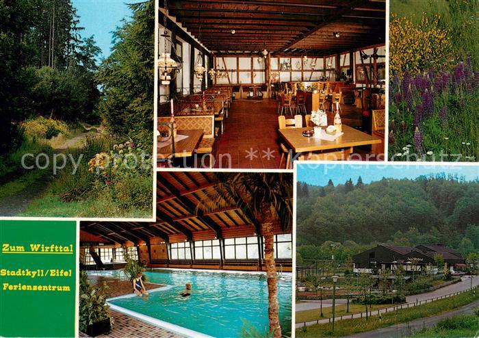 Stadtkyll Ferienzentrum Zum Wirfttal Restaurant Hallenbad Waldpartie