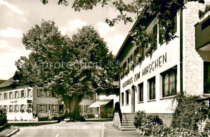 Simonswaeldertal Simonswald Gasthaus zum Hirschen im Schwarzwald