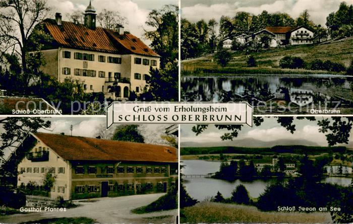 Oberbrunn Seeon Erholungsheim Schloss Oberbrunn Gasthof Pfannes Schloss Seeon am