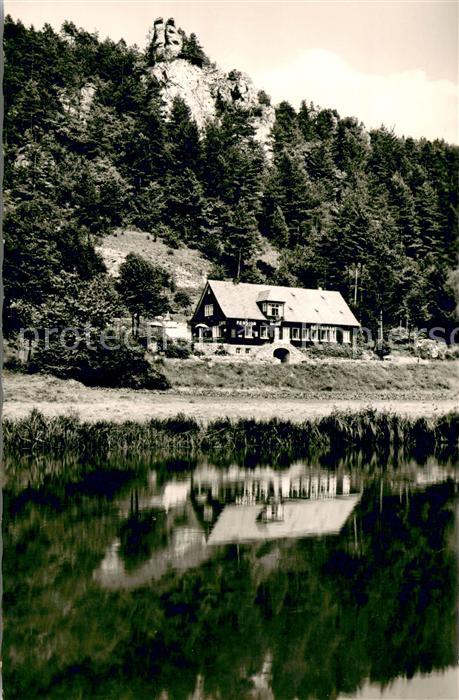 Sachsenmuehle Terrassen-Cafe Pension Edelweiss Fraenkische Schweiz