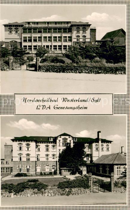 Westerland Sylt LVA Genesungsheim Nordseeheilbad